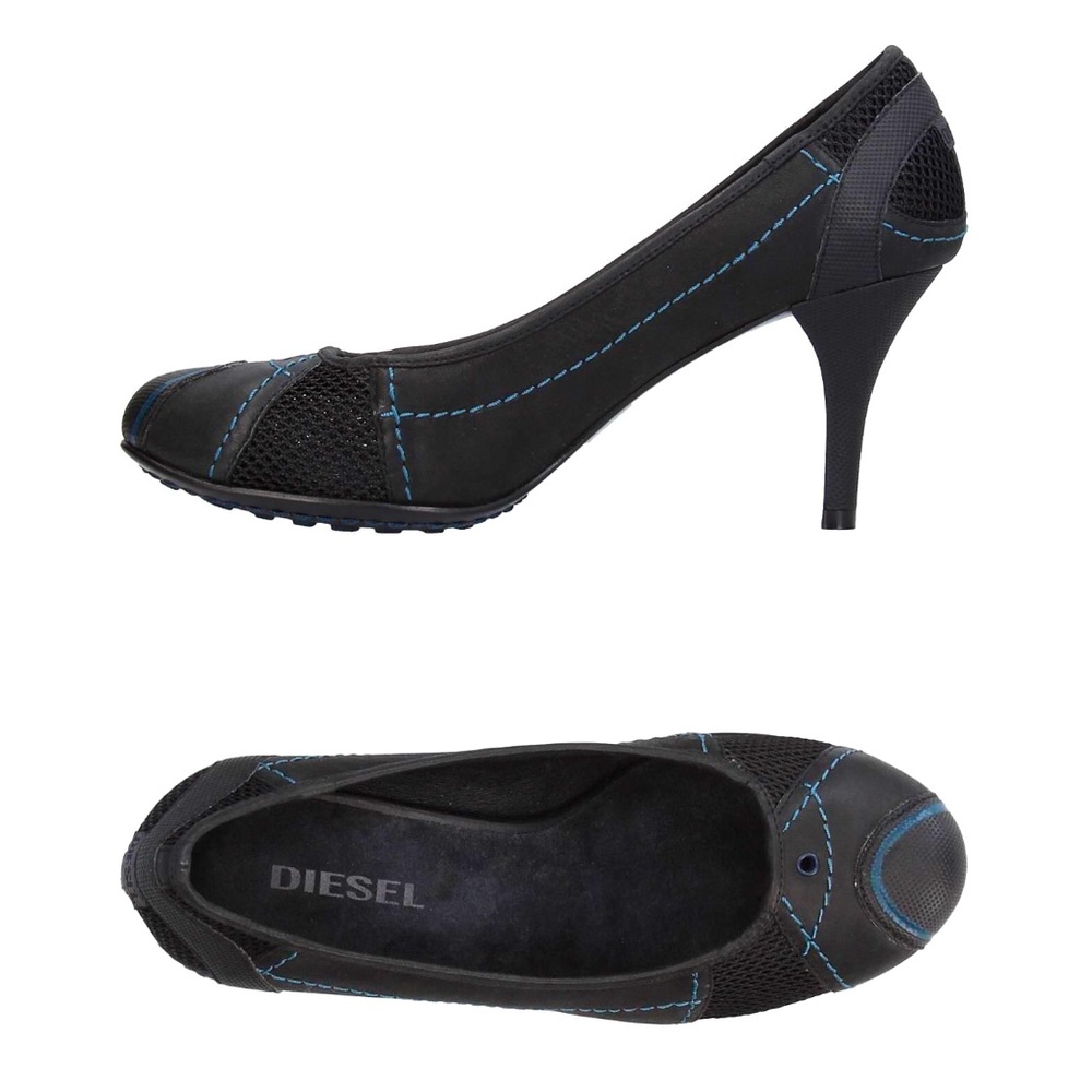 Diesel Black Heels 7.5